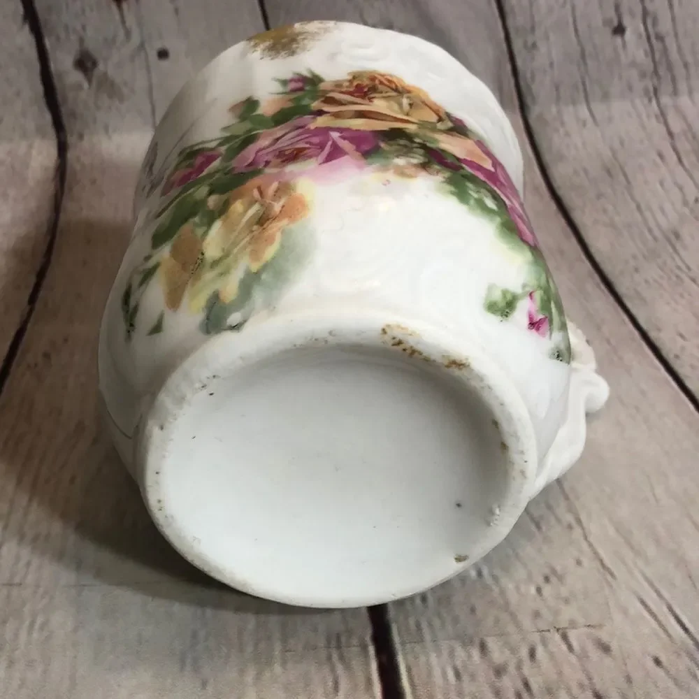 Vintage Roses Pattern Shaving Mug